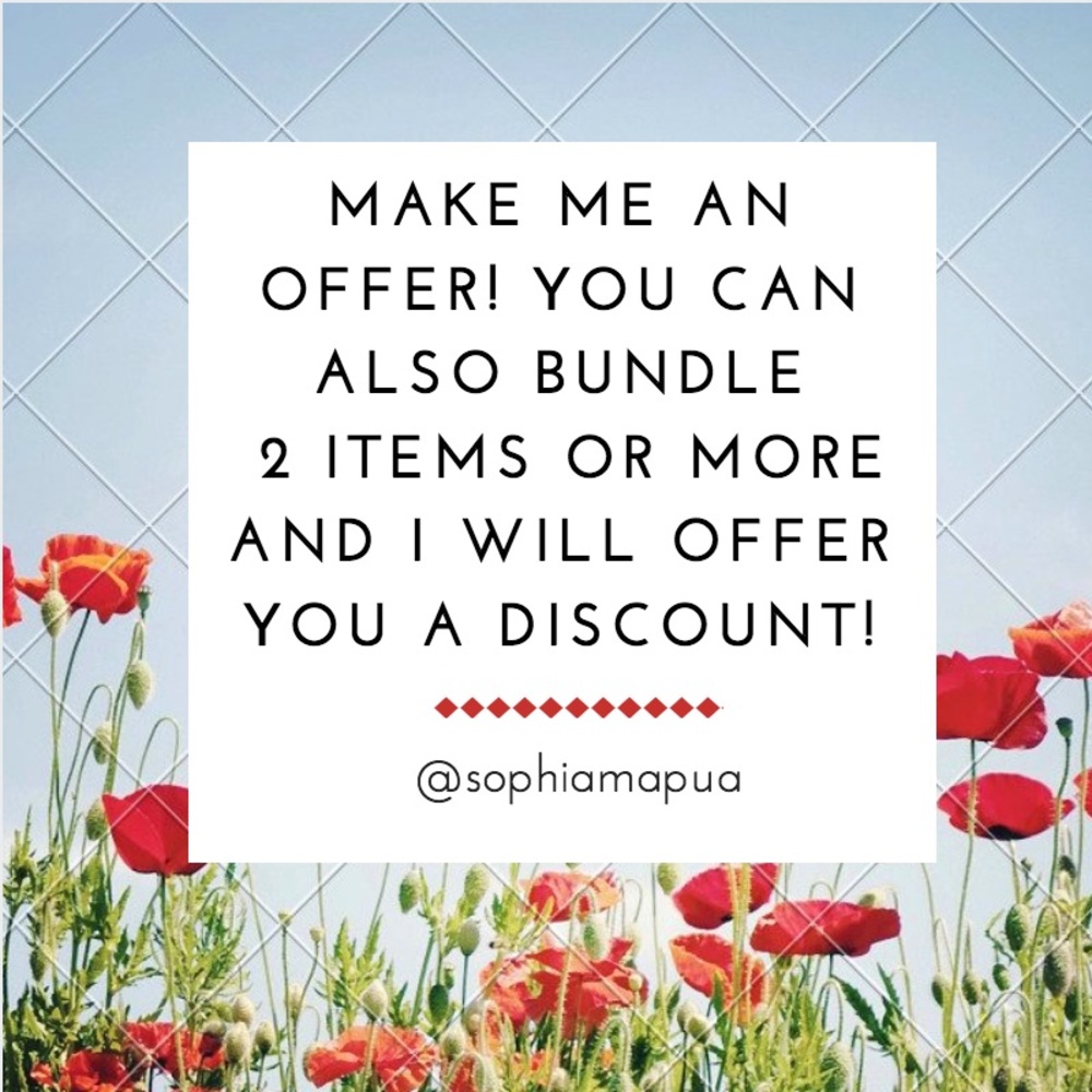 Offers are welcomed!